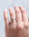 Double Delta Kite Shape Diamond ring