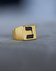 Hebrew Letter BET Signet Ring טבעת חותם האות בי"ת