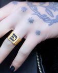 Hebrew Letter PEY Signet Ring טבעת חותם האות פ"א