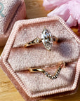 Set of 1.00 carat Marquise Cut Engagement Ring & Wedding Band with Lab Grown Diamonds