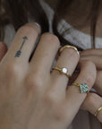 Michal Flower Diamond Ring with Natural Diamonds