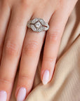 Lior 1920's Diamond Ring with Natural Diamonds