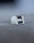 Hebrew Letter BET Signet Ring טבעת חותם האות בי"ת