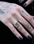 Hebrew Letter ALEF Signet Ring טבעת חותם האות אל"ף