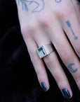 Hebrew Letter DALET Signet Ring טבעת חותם האות דל"ת