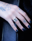 Hebrew Letter TZADI Signet Ring טבעת חותם האות צד"י