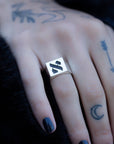 Hebrew Letter ALEF Signet Ring טבעת חותם האות אל"ף