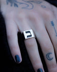 Hebrew Letter BET Signet Ring טבעת חותם האות בי"ת