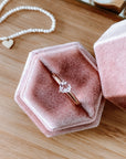 Pink Heart Cut Morganite Ring