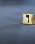 Hebrew Letter VAV Signet Ring  טבעת חותם האות ו"ו