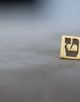 Hebrew Letter TET Signet Ring  טבעת חותם האות טי"ת