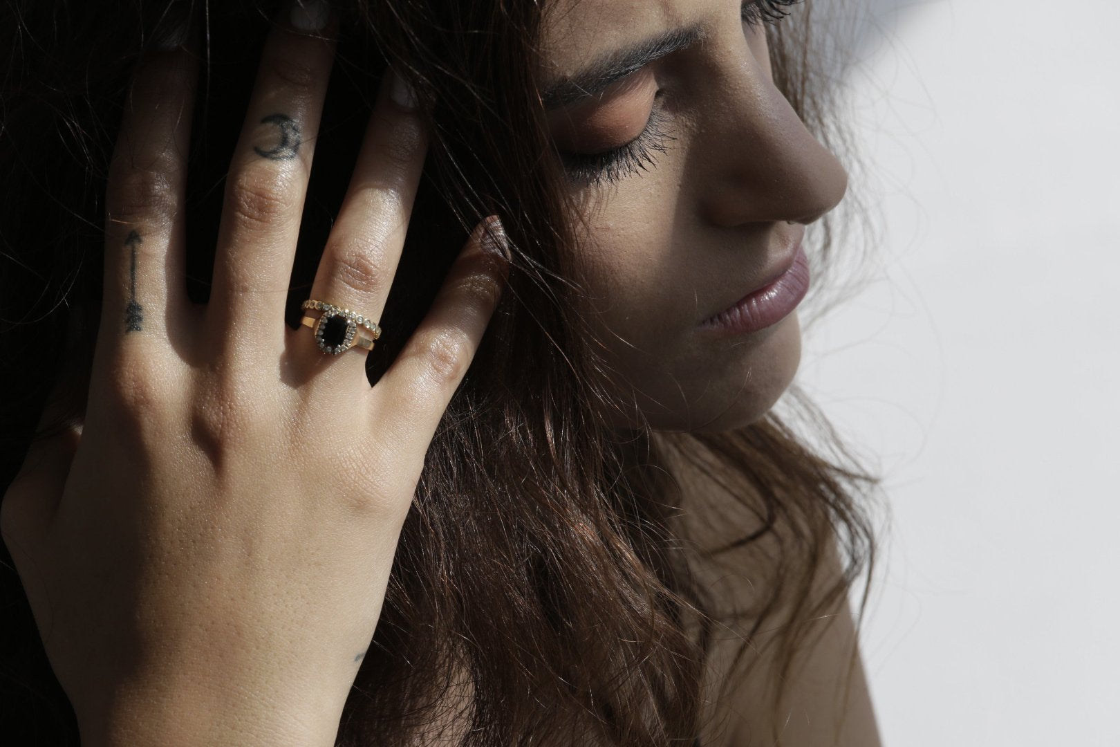 Black Widow Sapphire and Diamond Ring