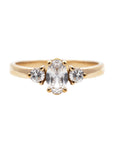 Medea Diamond Ring with Oval Cut Diamond