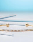 Enchanting Cuff-Diamond bracelet, Bracelet, Gold bracelet, Bangle, Gold bangle, Diamond bangle-TOR Pure Jewelry