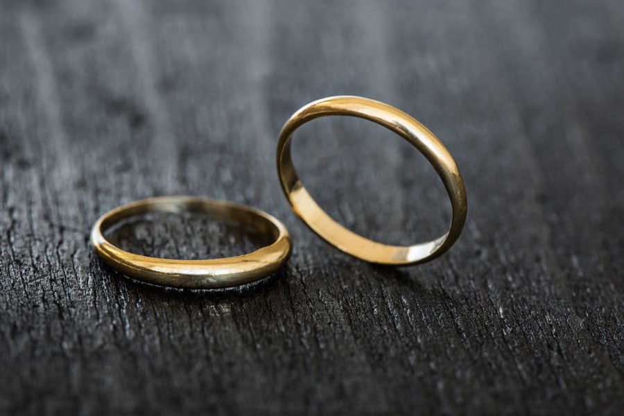 Classic Half Round Wedding Band-Wedding Band-TOR Pure Jewelry