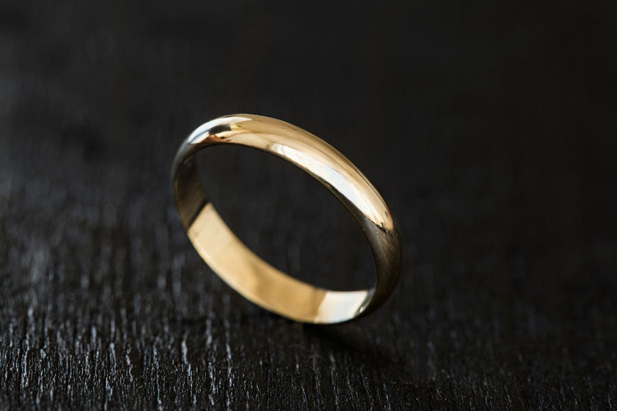 Classic Half Round Wedding Band-Wedding Band-TOR Pure Jewelry