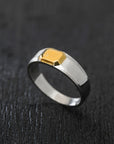 Gold Gemstone Ring-Men's Rings-TOR Pure Jewelry