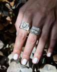 Wolf Signature Ring-signet ring-TOR Pure Jewelry