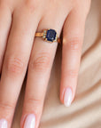 NBS 1920's Sapphire and Diamond Ring