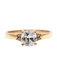 Merlin Engagement Ring with a Natural Cushion Cut Diamond