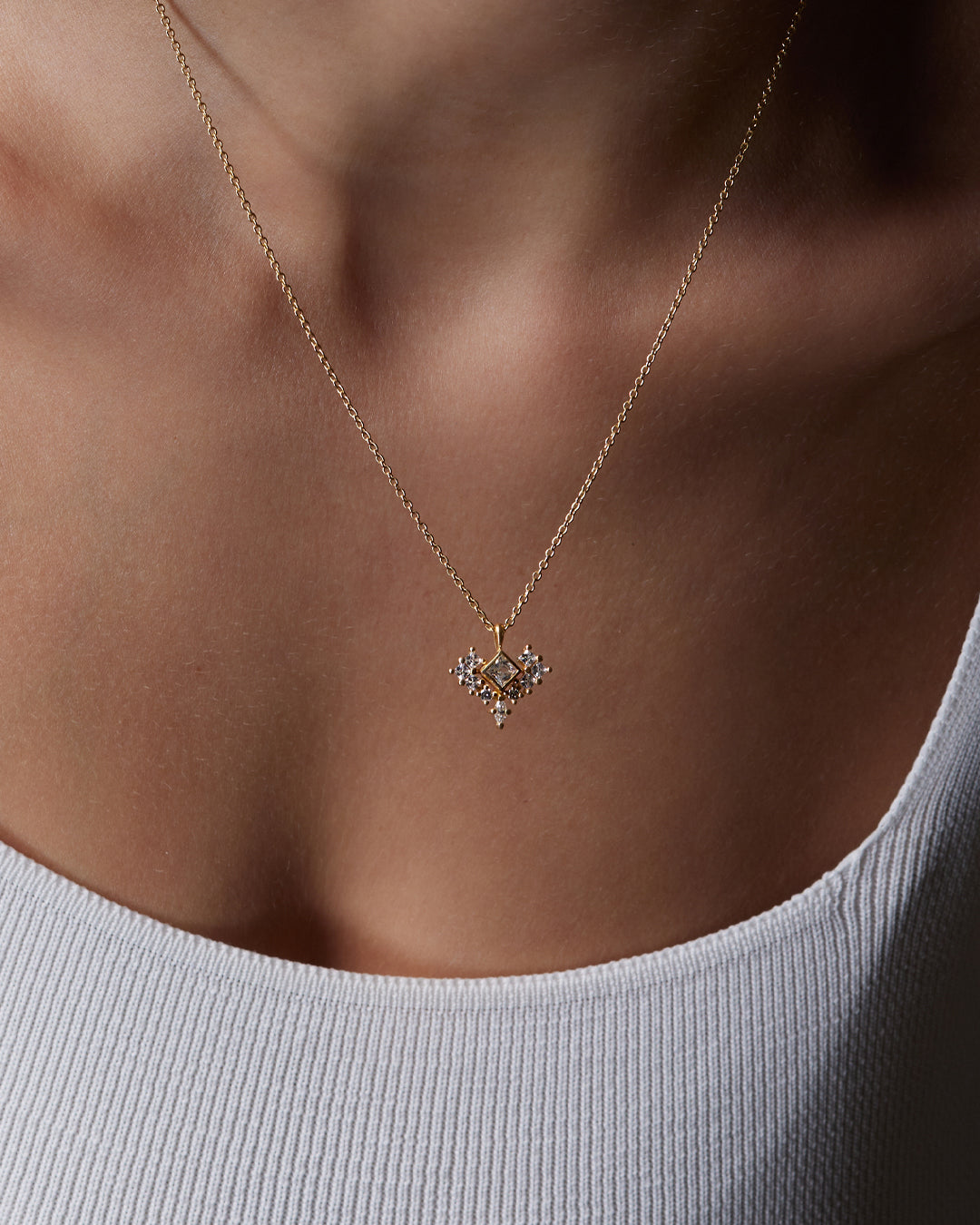 Catherine Diamond Necklace with Lab Grown Diamonds