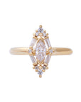 Evelyn Diamond Cluster Ring with Natural Diamonds