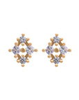 Florence Diamond Cluster Earrings