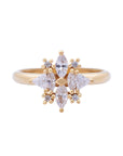 Dorothy Diamond Cluster Ring with Natural Diamonds