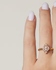 Anna Diamond Cluster Ring with Natural Diamonds