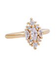 Anna Diamond Cluster Ring with Natural Diamonds