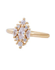 Anna Diamond Cluster Ring with Natural Diamonds