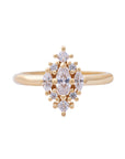 Anna Diamond Cluster Ring with Lab Grown Diamonds