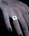 Hebrew Letter YOD Signet Ring  טבעת חותם האות יו"ד