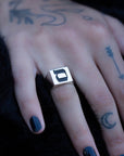 Hebrew Letter SAMEKH Signet Ring טבעת חותם האות סמ"ך