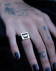 Hebrew Letter SHIN Signet Ring טבעת חותם האות שי"ן