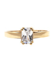 Mering Ring with an Emerald Cut Diamond