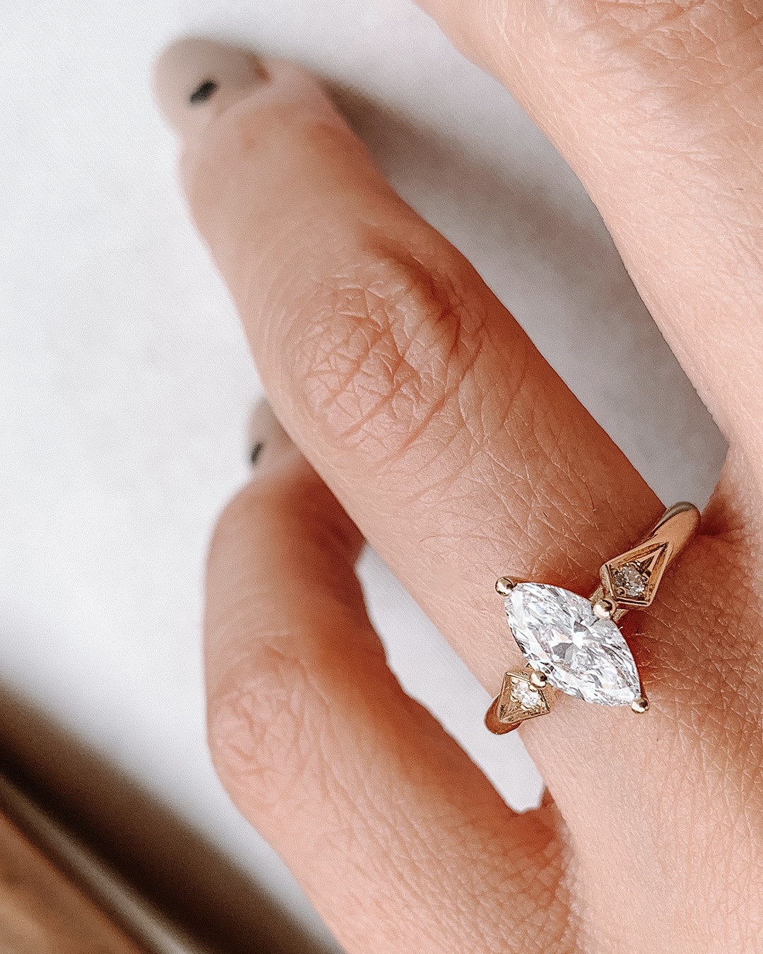 Marquise Cut Engagement Ring