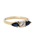 Blues Sapphire and Diamond Ring