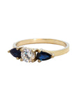 Blues Sapphire and Diamond Ring