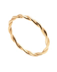 Tiny Braid Gold Ring