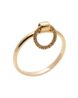 Hoop Diamond Ring