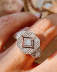 Lior XL 1920's Diamond Ring with Lab Grown Diamonds