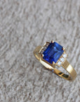 NBS 1920's Sapphire and Diamond Ring