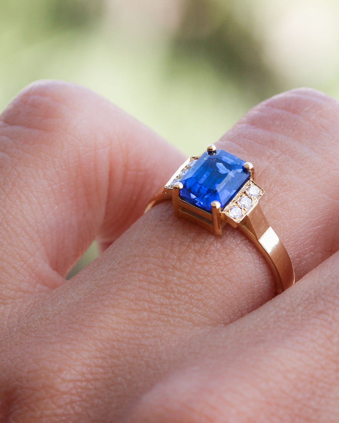 NBS 1920&#39;s Sapphire and Diamond Ring