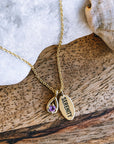 Serenity Necklace with Purple Amethyst