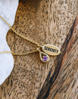 Serenity Necklace with Purple Amethyst