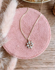 Diamond Snowflake Necklace with Lab Grown Diamonds