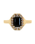 Black Widow Sapphire and Diamond Ring